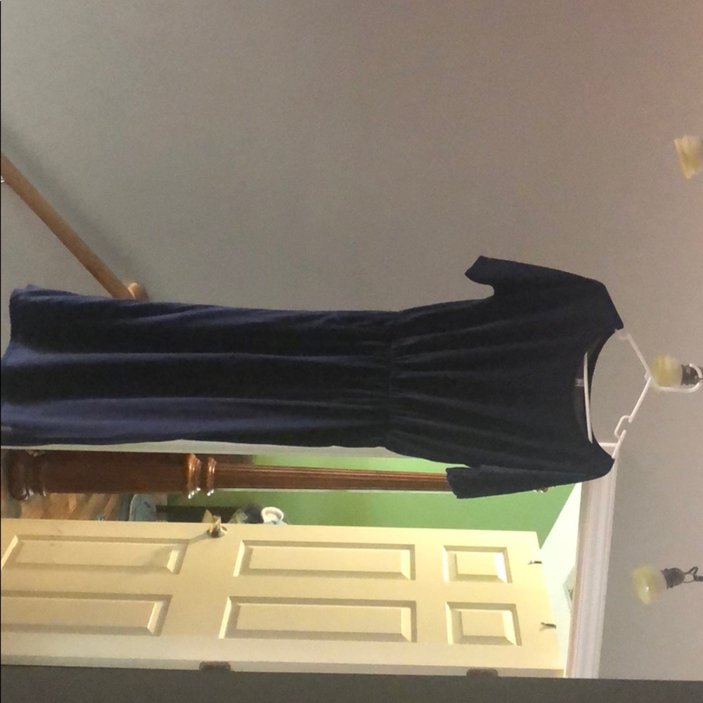 Blue maxi dress with pockets